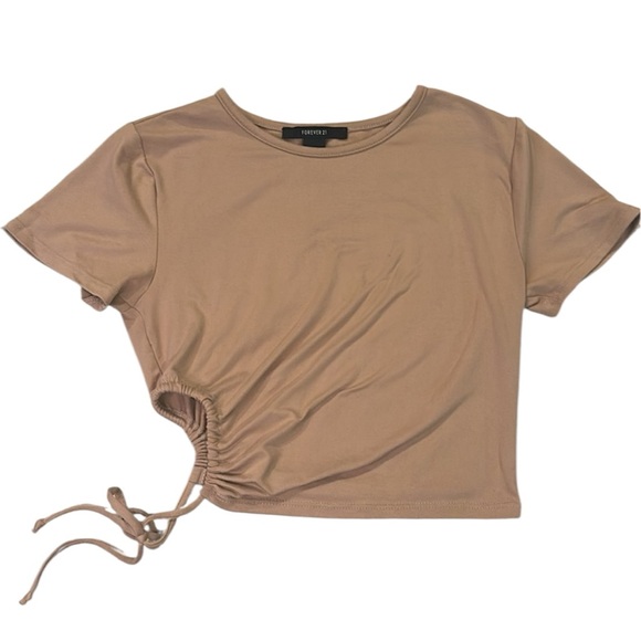 Forever 21 Tops - Forever 21 Cropped Top Beige Sz S